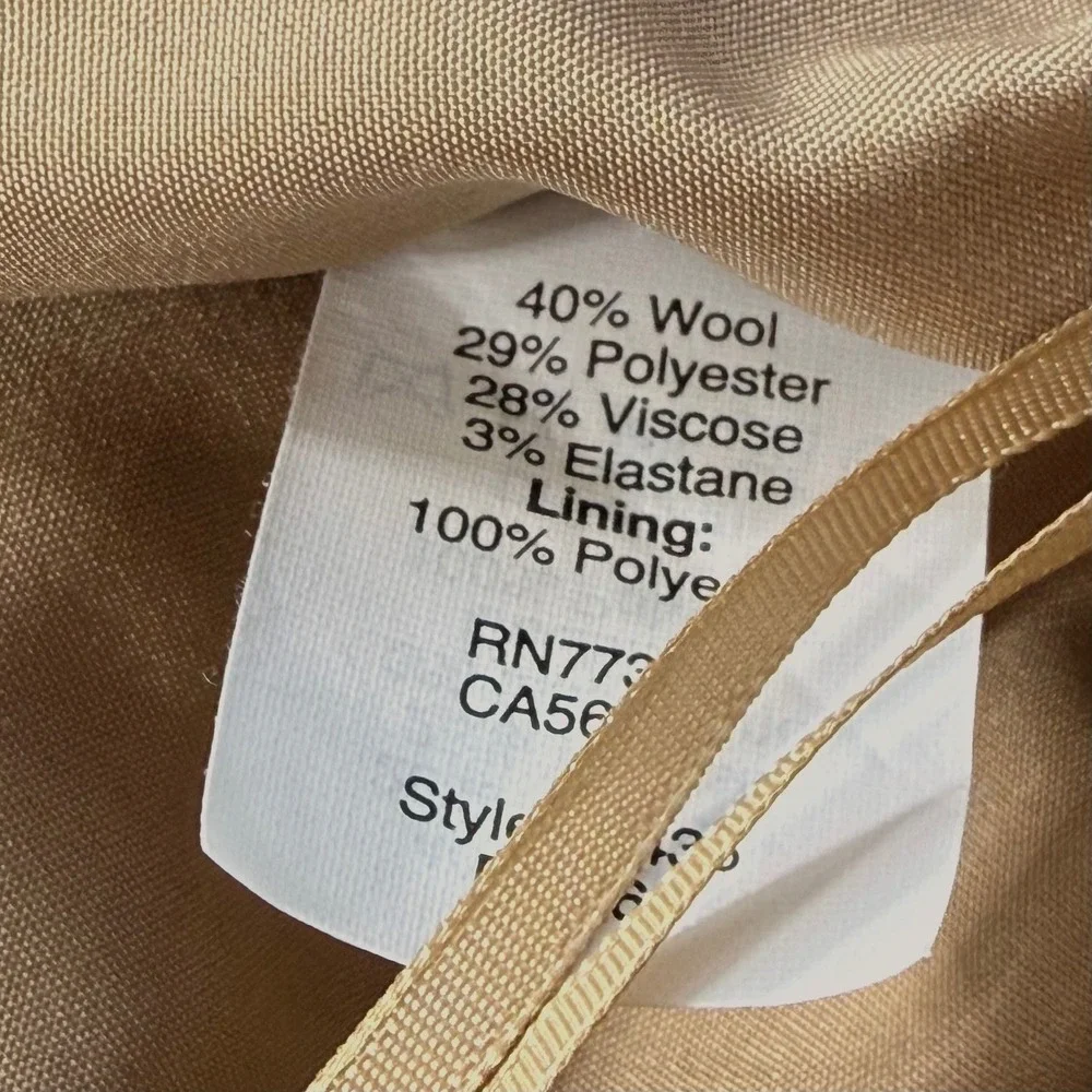 J.Crew Wool-Blend Gathered Waist‎ Mini Skirt Camel Womens 0